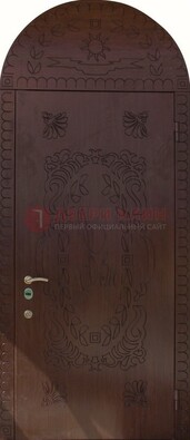 Железная арочная дверь с рисунком ДА-1 для аптеки в Севастополе