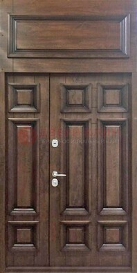 Классическая входная дверь с верхней фрамугой ДФГ-15 в Севастополе