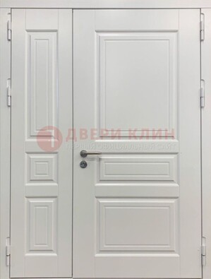 Полуторная светлая металлическая дверь с МДФ ДМ-336 в Севастополе