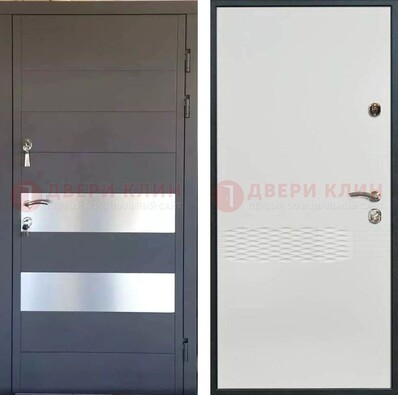 Металлическая дверь МДФ темная и светлая ДМ-420 в Севастополе