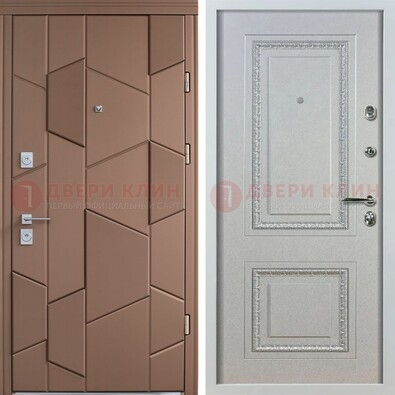 Квартирная стальная дверь с разными панелями МДФ ДМ-496 в Севастополе