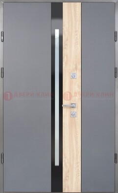 Полуторная металлическая дверь с МДФ ДМ-503 в Севастополе