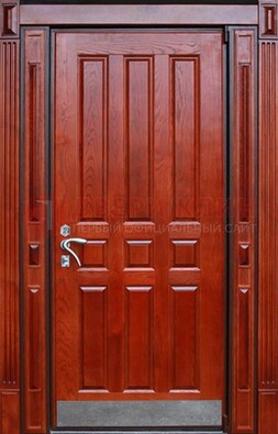 Красная входная дверь для улицы с МДФ ДМ-532 в Севастополе