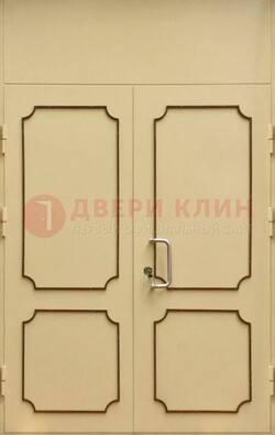 Светлая двухстворчатая дверь для загородного дома с МДФ ДМ-534 в Севастополе