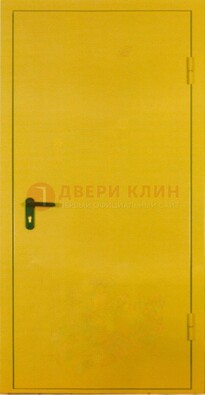 Желтая железная дверь с нитроэмалью ДН-5 в Севастополе