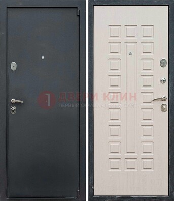 Черная металлическая дверь с порошковым покрытием ДП-101 в Севастополе