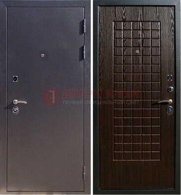 Серая металлическая дверь с порошковым напылением ДП-153 в Севастополе