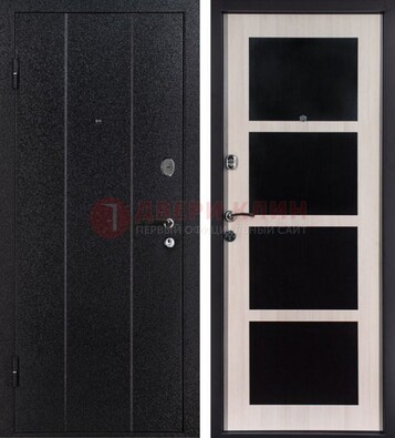 Черная металлическая дверь с порошковым напылением ДП-176 в Севастополе