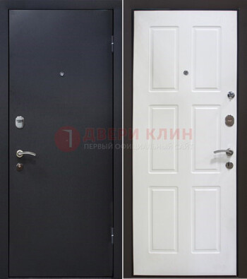 Черная металлическая дверь с порошковым покрытием ДП-193 в Севастополе