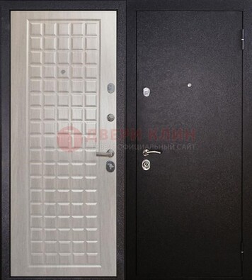 Черная входная дверь с порошковым покрытием ДП-206 в Севастополе