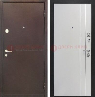 Входная дверь с порошковым покрытием с МДФ с молдингами ДП-232 в Севастополе