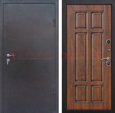 Темная входная дверь с порошковым покрытием с МДФ панелью ДП-235 в Севастополе