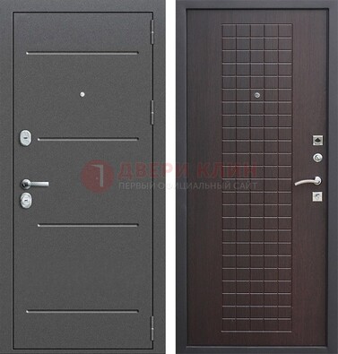 Металлическая дверь с порошковым покрытием и МДФ Махагон ДП-254 в Севастополе