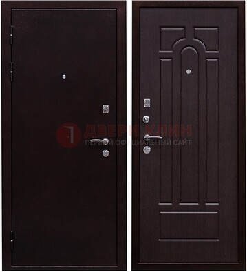 Черная стальная дверь с порошковым покрытием ДП-35 в Севастополе