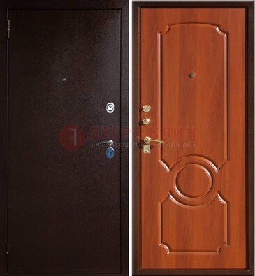 Темная железная дверь с порошковым напылением ДП-46 в Севастополе