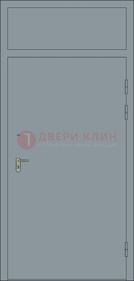 Серая противопожарная дверь ДПП-16 в Севастополе