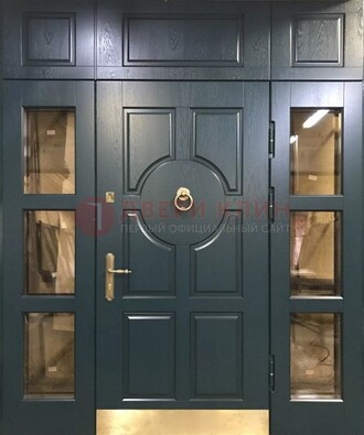 Стальная парадная дверь ДПР-64 со стеклопакетом в Севастополе