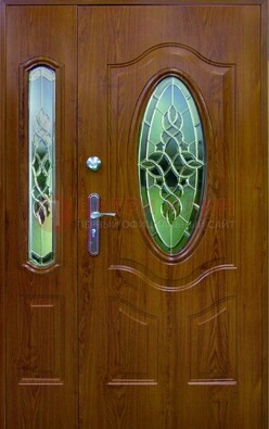 Парадная дверь со стеклянными вставками ДПР-73 для дома в Севастополе
