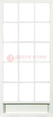Железная решетчатая дверь в белом цвете ДР-10 в Севастополе