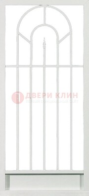 Стальная решетчатая дверь в белом цвете с пикой ДР-11 в Севастополе