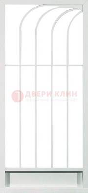 Белая металлическая решетчатая дверь ДР-17 в Севастополе