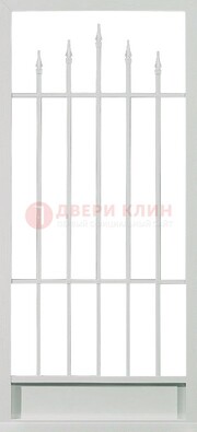Светлая стальная решетчатая дверь с пиками ДР-21 в Севастополе