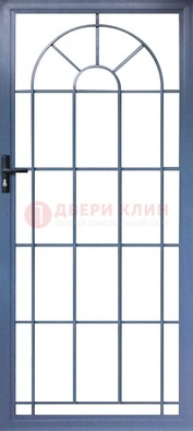 Синяя металлическая решетчатая дверь ДР-28 в Севастополе