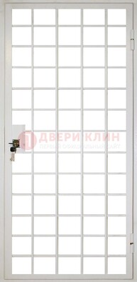Белая металлическая решетчатая дверь ДР-2 в Севастополе