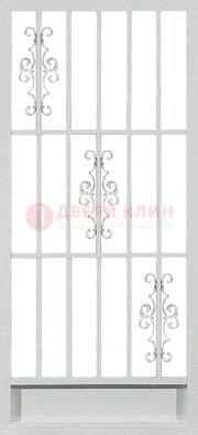 Белая железная решетчатая дверь ДР-9 в Севастополе