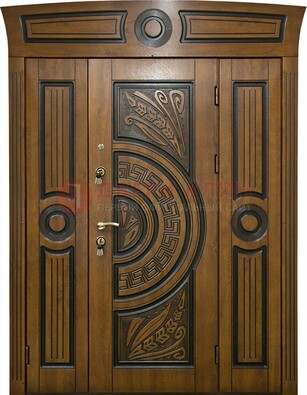 Парадная входная дверь с виноритом и узором ДВТ-194 в Севастополе