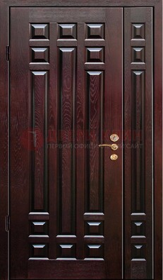 Коричневая металлическая дверь с виноритом ДВТ-20 в Севастополе