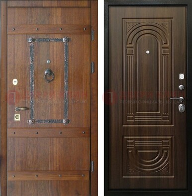 Темная стальная дверь с виноритом ДВТ-232 в Севастополе