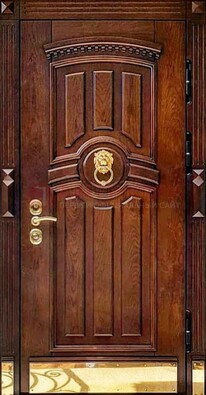 Входная дверь с виноритом в коричневом цвете ДВТ-236 в Севастополе