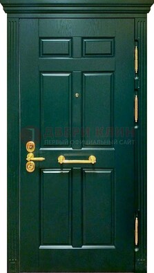 Классическая зеленая дверь с виноритом на улицу ДВТ-248 в Севастополе