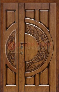 Коричневая входная дверь с виноритом ДВТ-5 в Севастополе