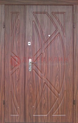 Железная тамбурная полуторная дверь с МДФ ПЛ-7 в Севастополе